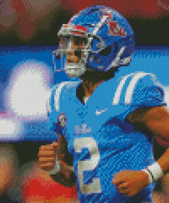 American Football Ole Miss Player Diamond Painting