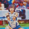 Anime Girl Playing Volleyball Diamond Painting