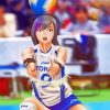 Anime Girl Playing Volleyball Diamond Painting