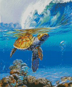 Baby Turtle Underwater Diamond Painting