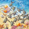 Baby Turtles And Seashells Diamond Painting