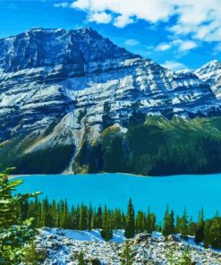 Banff National Park Peyto Lake Diamond Painting