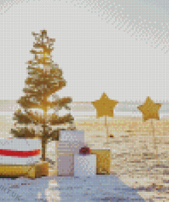 Beach Christmas Vibes Diamond Painting