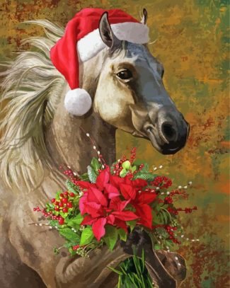 Christmas Horse Animal Diamond Painting