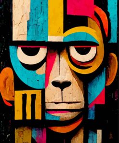 Colorful Abstract Monkey Diamond Painting