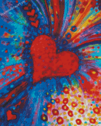Colorful Heart Diamond Painting