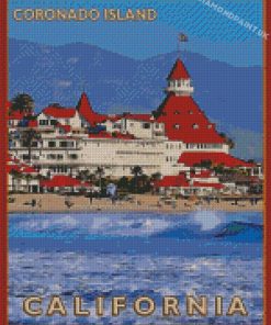 Coronado Island California Poster Diamond Painting