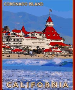 Coronado Island California Poster Diamond Painting