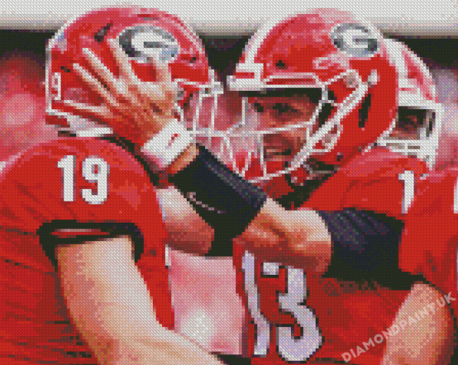 Georgia Bulldogs Football Players Diamond Painting