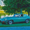 Jaguar E Type Car Diamond Painting