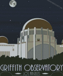 Los Angeles Griffith Observatory Poster Diamond Painting