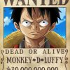 Monkey D Luffy One Piece Wanted Diamond Painting
