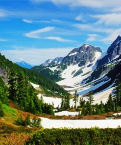 North Cascades National Park Landscape Diamond Painting