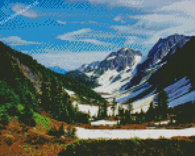 North Cascades National Park Landscape Diamond Painting