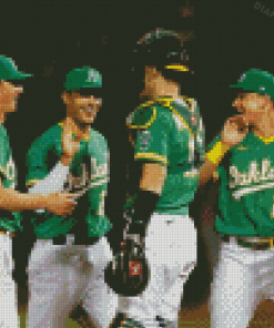 Oakland As Players Diamond Painting