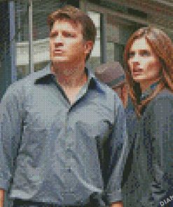 Rick Castle And Kate Beckett From Castle The Series Diamond Painting