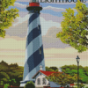 St Augustine Lighthouse Florida Poster Diamond Painting