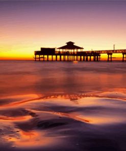 Sunset At Fort Myers Beach Diamond Painting