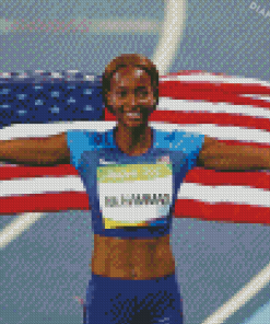 The Athlete Dalilah Muhammad Diamond Painting