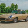 Beige Jaguar XKE Diamond Painting