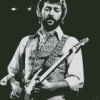 Black And White Young Eric Clapton Diamond Painting