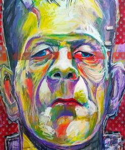 Colorful Abstract Frankenstein Diamond Painting