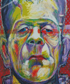 Colorful Abstract Frankenstein Diamond Painting