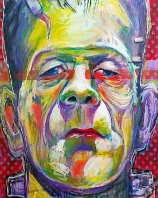 Colorful Abstract Frankenstein Diamond Painting
