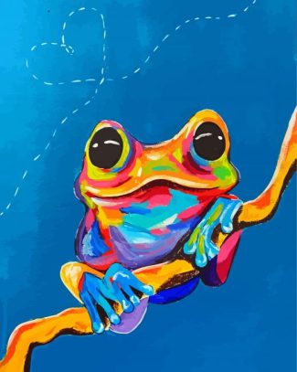 Cute Colorful Frog Diamond Painting