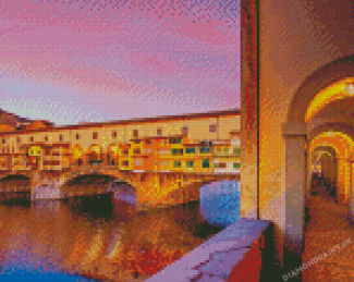 Ponte Vecchio Bridge Florence Italy Diamond Painting
