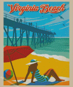 Virginia Beach Poster Diamond Painting