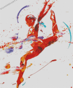 Abstract Gymnastic Player Diamond Painting