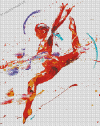 Abstract Gymnastic Player Diamond Painting