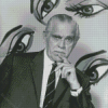 Black And White Boris Karloff Diamond Painting