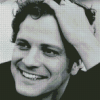 Black And White Young Colin Firth Diamond Painting