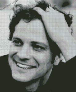 Black And White Young Colin Firth Diamond Painting