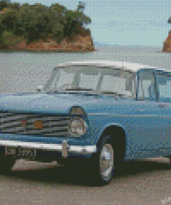 Blue Hillman Super Minx Car Diamond Painting