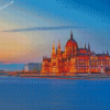 Budapest Parliament Sunset Diamond Painting