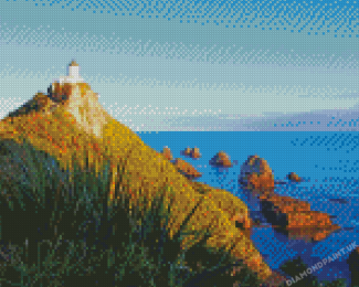 Catlins Nugget Point Lighthouse Diamond Painting