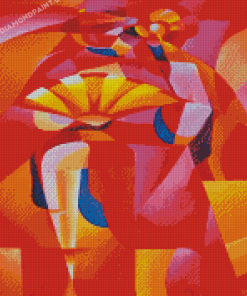 Colorful Cubism Dancers Diamond Painting