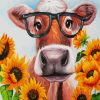 Cow Sunflower Diamond Painting