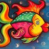 Cute Colorful Fish Diamond Painting