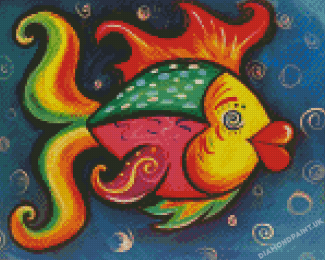 Cute Colorful Fish Diamond Painting