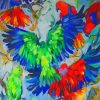 Eclectus Parrots Birds Art Diamond Painting