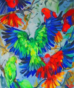 Eclectus Parrots Birds Art Diamond Painting