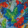 Eclectus Parrots Birds Art Diamond Painting