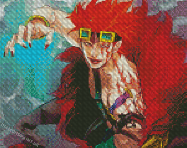 Eustass Kid One Piece Anime Character Art Diamond Painting