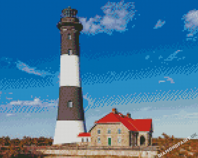 Fire Island New York Lighthouse Diamond Painting