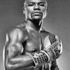 Floyd Mayweather In Black And White Diamond Painting