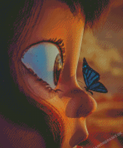 Girl Butterfly Animation Diamond Painting